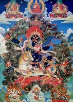 Buddha portrait decoration Buddha portrait Tantra protector auspicious heavenly mother thangka waterproof laminate photo paper double-sided plastic seal