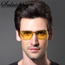 Night vision goggles driving men and women driving at night special mirror Polarized night mirror anti-high beam strong light yellow sheet glasses