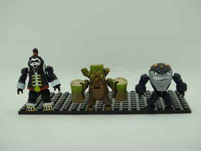 Meijiabao Children's educational assembly plastic toys, building blocks, Warcraft, Kung Fu, Panda, Shark, Hero, Tree Demon