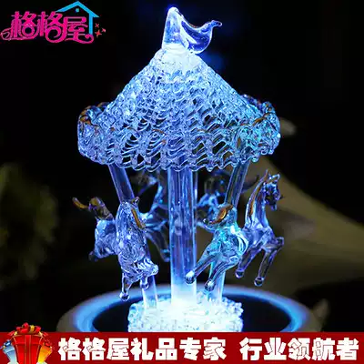 Wireless Bluetooth music box carousel music box little girl birthday gift for girls children Princess ornaments