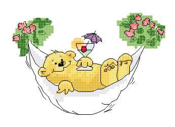 Cross embroidered electronic drawings 2018 Cartoon Bear 101 Animals 60W* 40H19 Color PAT source files