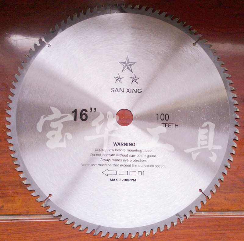 Carbide woodworking saw blade circular saw machine blade cutting blade 16 inch (400mm) 100 teeth 32 holes factory direct sales