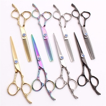 Custom Logo Haircut Cut Plum Handle Beauty Hair Flat Cut Tooth Cut 5 5 6 Inch Liu Sea Cut A Thin Tool Hair Salon
