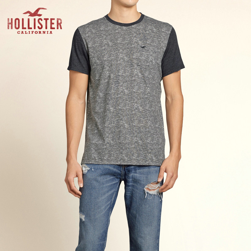 Hollister 必备单品撞色设计 T 恤 男 107510
