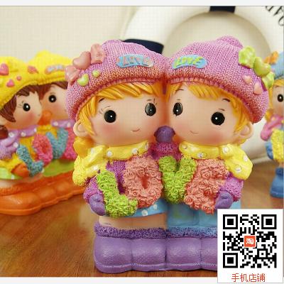 22cm High Seven Colorful Couples Big New Cartoon Plaster Doll Paparazzi Latex Molds to Make National-Taobao