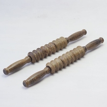 Vietnamese chicken wing wood straight wheel roller massager wooden yoga stick leg back full body rolling massage stick