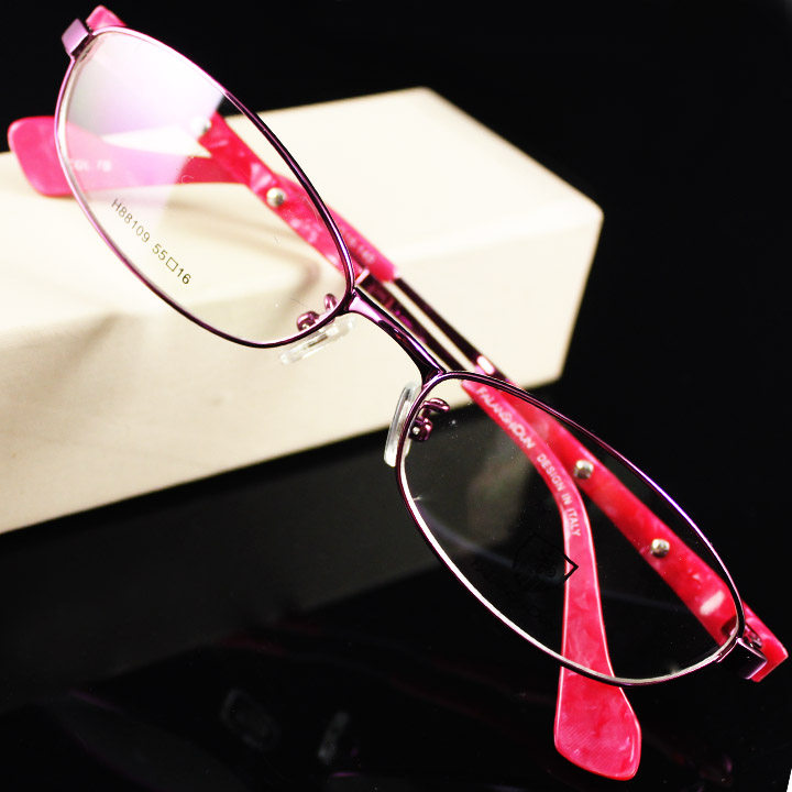 FALANSIDUN Franston 88109 purple full-frame big face women's glasses frame with myopia