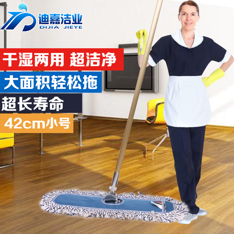 40cm Wood Floor Flat Dust Pusher Detachable and Washable Wet and Dry Mop Lazy Household Rotary Mop Row Mopping Mopping - Taobao