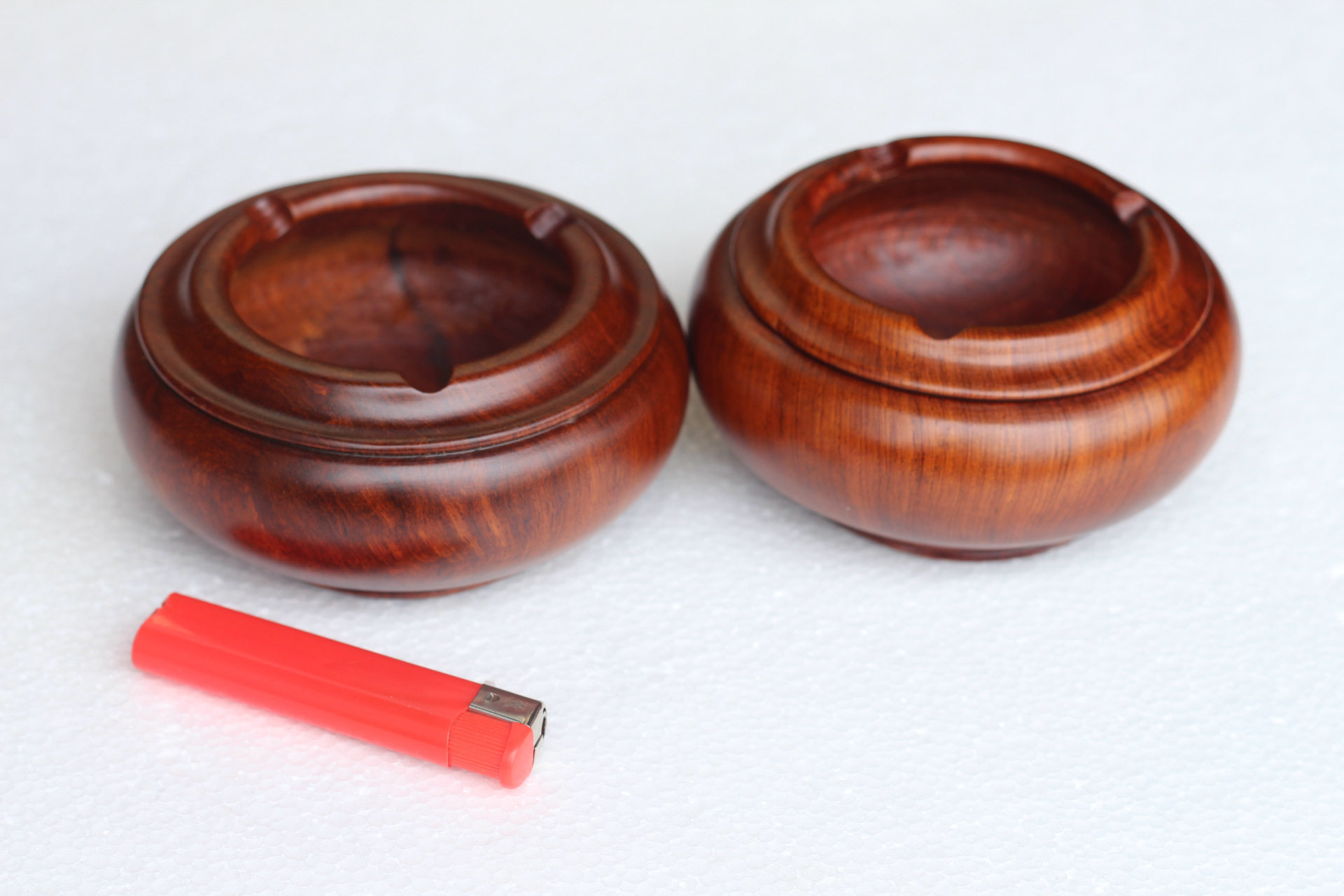 Grass Flowers Pear Wood Fine Carving Garden Shaped Tobacco Ashtray Wood Cigarette Ash Tray Wood Carving Bowl Type Tobacco Cylinder Solid Wood Vegetarian Tobacco Ashtray