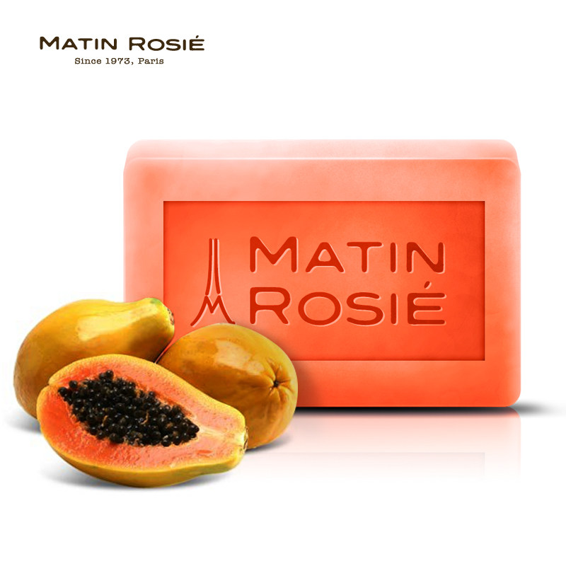 玛汀露丝进口木瓜手工皂 精油皂 洁面香皂 男女士美白补水亮肤