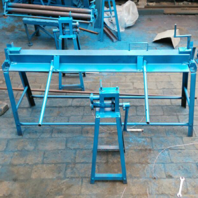Small manual iron sheet folding machineHand-operated edge pressing machineRolling machineFolding machineBending machineStarting machineFolding machine