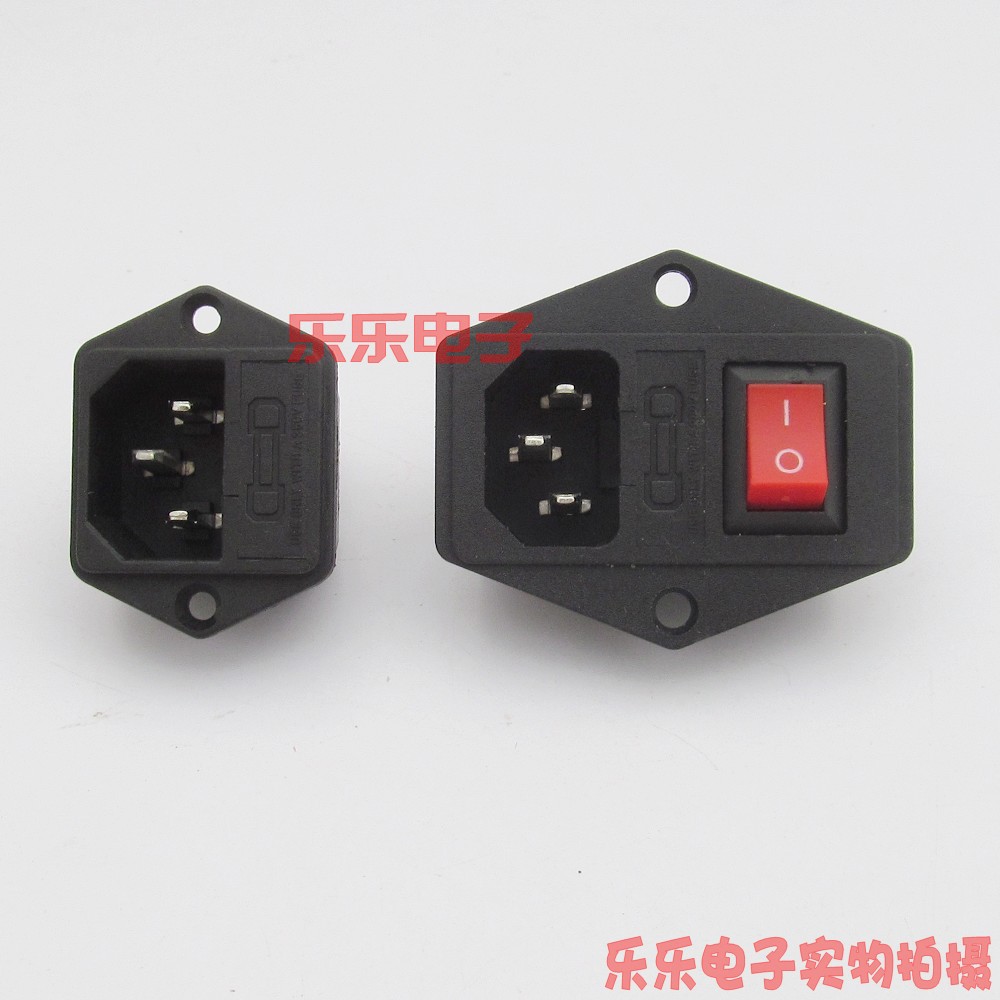 AC Power Socket 2 in 1 3 in 1 with Switch Fuse Seat AC01 Three plug socket