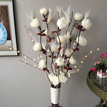 Simulation dried flower floor flower living room entrance decoration rose fake flower natural branches petal flower arrangement decoration