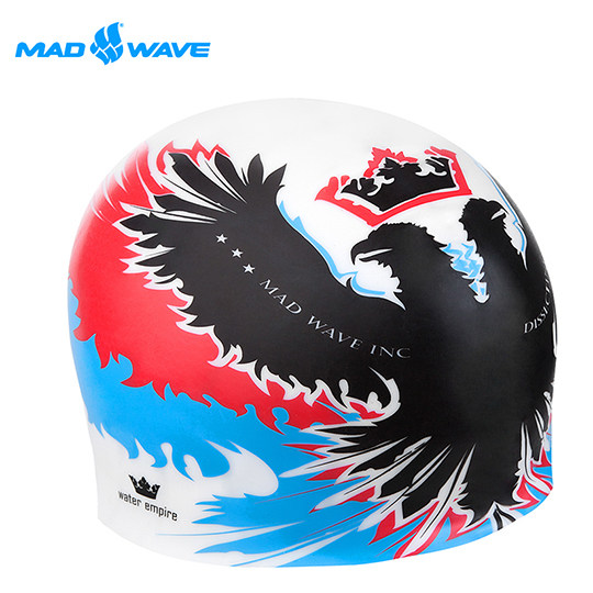 台湾官网直邮进口俄罗斯MADWAVE成人矽胶泳帽 EMPIRE