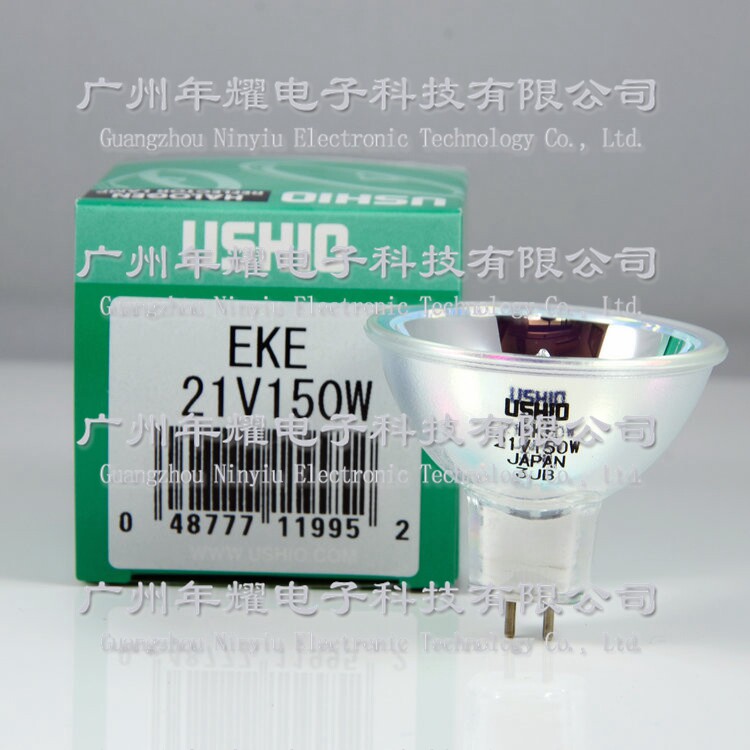 日本USHIO EKE 21V 150W JAPAN光纤照明灯泡显微镜冷光源卤素灯杯