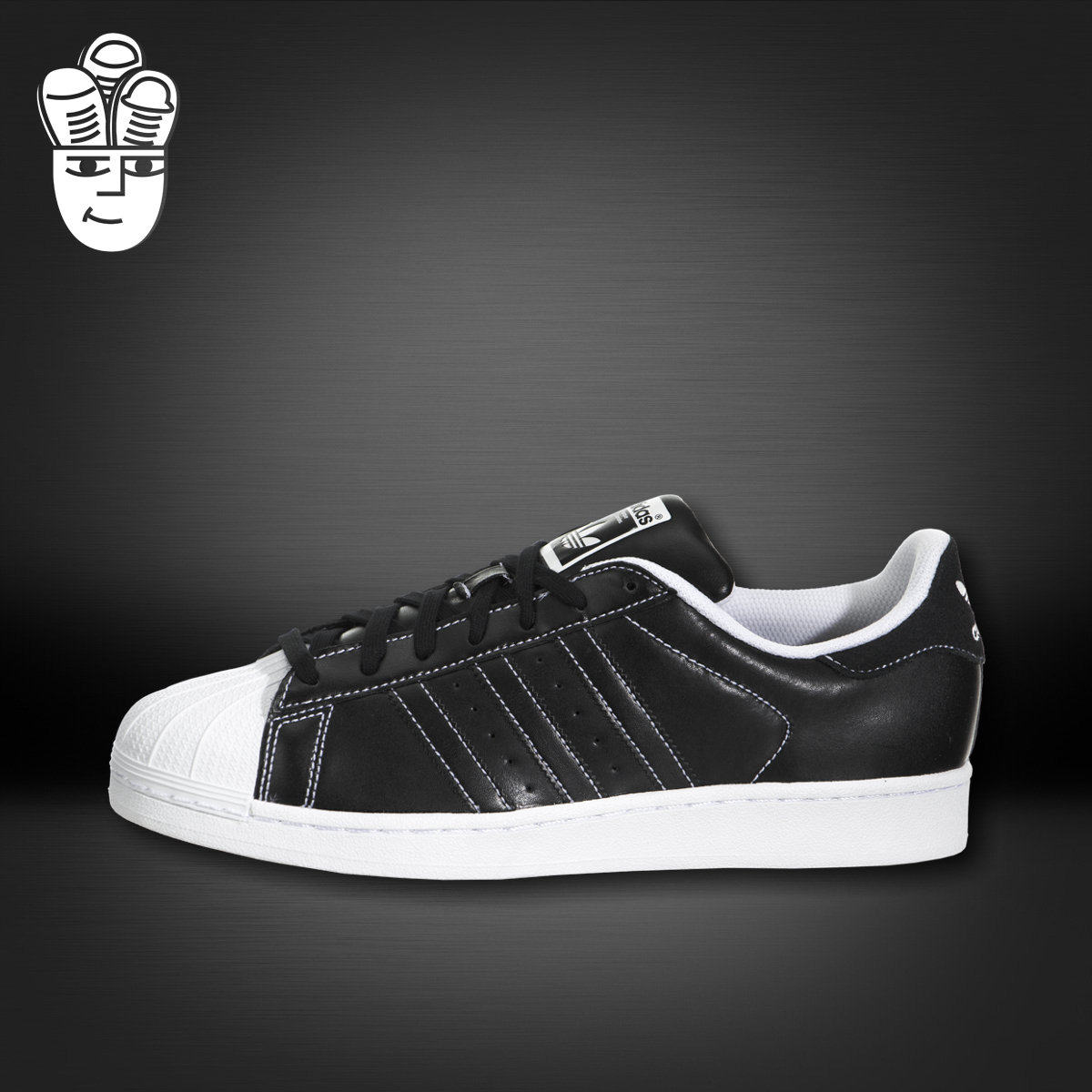Adidas Superstar阿迪达斯 男子 贝壳头板鞋 运动休闲鞋 黑白配色