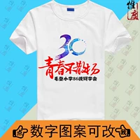30 -я годовщина настройки T -Fish of Short -Sleeved Comborts, собираясь по индивидуальной памятной культурной настройке рубашки
