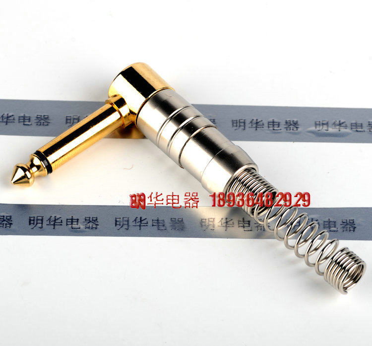 Spring Wire Mic A must-have for audio enthusiasts! 6.35 elbow spring microphone cable ...