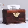 Laos big red acid branch mahogany tissue box Solid wood car with retro toilet paper box Living room household napkin paper box gift