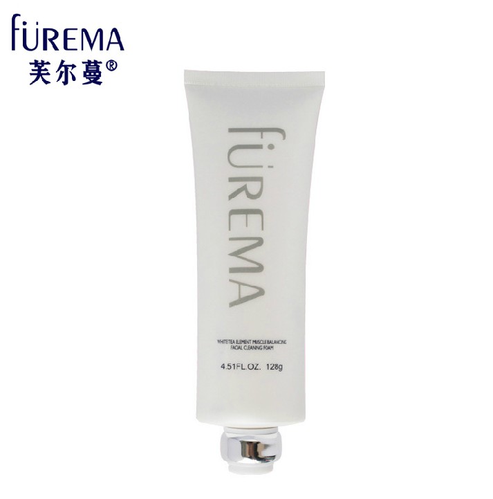 芙尔蔓白茶素肌均衡洁面泡沫128g专柜正品化妆 曼深层清洁洗面奶