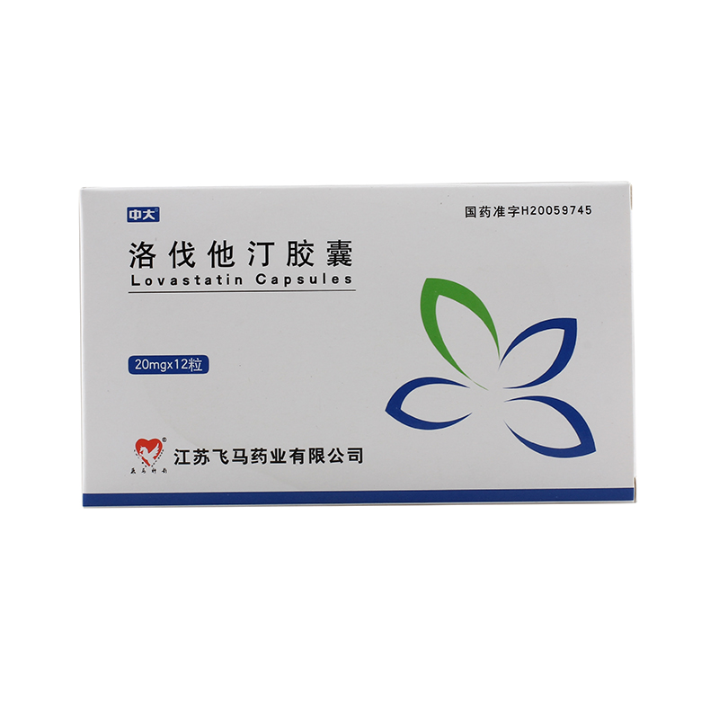 飞马神韵 洛伐他汀胶囊 20mg*12粒/盒