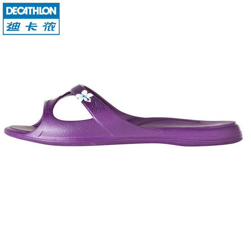 迪卡侬 冲浪运动 女士拖鞋沙滩凉拖 舒适耐穿大码平底拖鞋TRIBORD