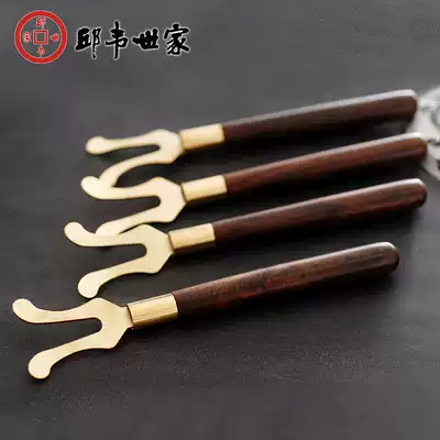 Qiu Wei family iron pot fork, special anti-scalding fork for opening the lid of the teapot, special Kung Fu tea set, tea ceremony spare parts
