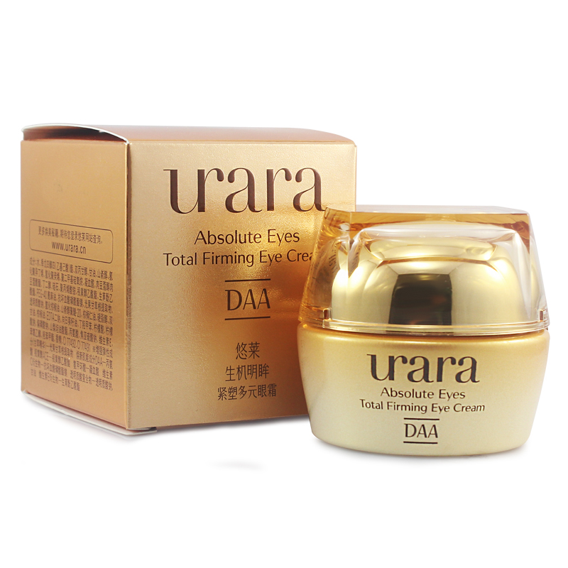 URARA/悠莱眼霜 生机明眸紧塑多元修护霜15g正品 金纯抗皱去细纹