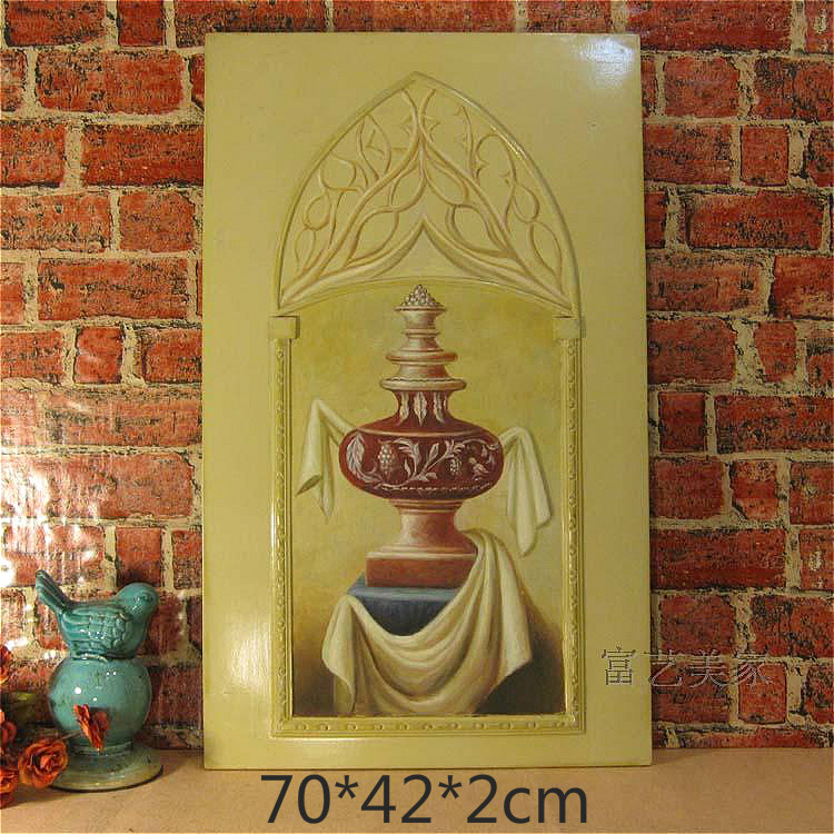 Eurostyle Classical Oil Painting Hand Painting Propylene Painting Wooden prints Decorative Painting Aisle Background Wall Hanging Painting Veranda Decoration Painting