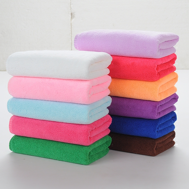 Ten Medium-Thick Microfiber Rags, Lint-Free and Absorbent, Hotel Cleaning Supplies, Kitchen Cleaning 30*70