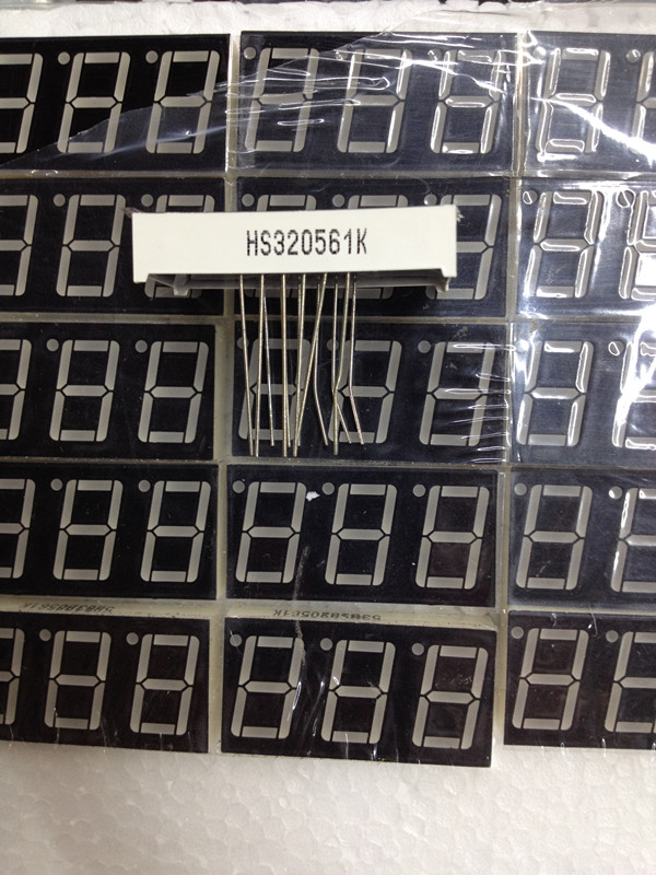 0-56-inch co-shady bright red glow tube 3 bits red light lengthened foot HS320561K