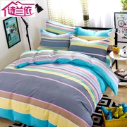 Shi Lanyi Qiudong chăn bông đơn 200 200 đôi đơn mảnh 1.5 1.8 trẻ em học sinh tất cả chăn - Quilt Covers