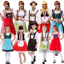 Childrens German national costumes Bavarian traditional costumes kindergarten performance costumes European and American cultural costumes