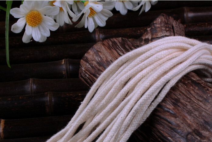 Quality ghee lamp vegetable oil lamp encrypted pure cotton oil lamp wick lamp rope light wire cotton core 1 m about 4 mm