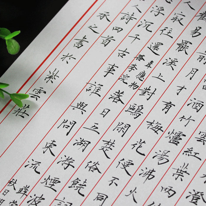 Ziyunzhuang Hard pen calligraphy practice paper for students and adults Pen exercise book for practicing words without blurring ink vertical grid paper