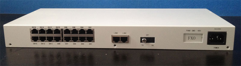 Rack-mount 16-way phone optical transmitter and receiver sixteen-way PCM voice-to-fiber 16-way voice fiber converter