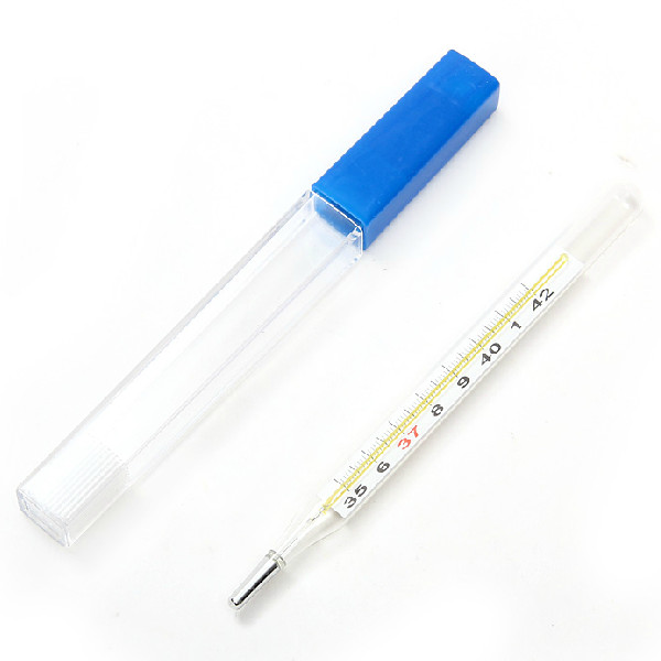 鱼跃玻璃体温计表家用老年人婴儿水银体温计表 腋下口腔温度表QX