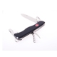 Dao chính hãng Vickers Swiss Swiss dao 111mm giang hồ 0.8353.3 (màu đen) đa chức năng dao làm bếp của Mỹ Swiss Army Knife