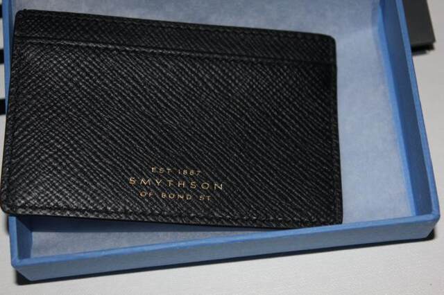 Smythson Cross-Grain Leather Cardholder Credit Card Pack Discount