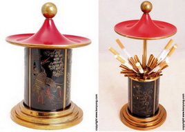 Fashion's 50s Asian style smoking box (capacity 23)