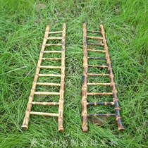 Home furnishings Wealth section high bamboo root Creative bamboo whip small ladder Bamboo root meaning step by step high section high
