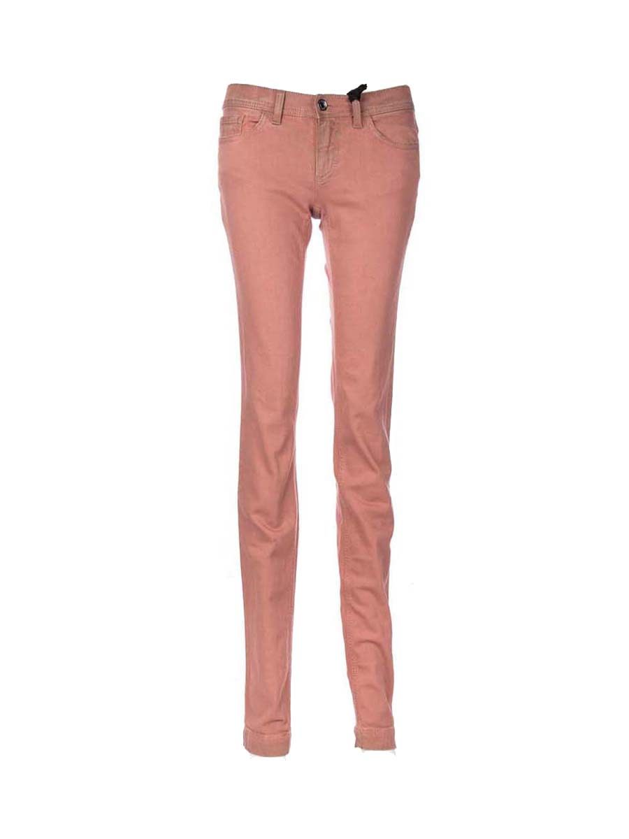 Dolce&Gabbana 珊瑚色直筒休闲长裤