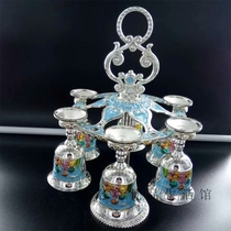Russian High-footed Cup Wine Goblets Monolayer Hanging Cup Hanger metal European-style Wine Suit Restaurant Pendulum