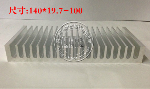 Heat sink LED radiator Electric radiator 140 * 19 7-100 Industrial aluminium extruded material
