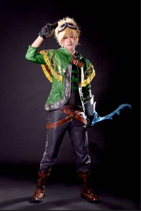League of Legends game Explorer iseril adventure spirit EZcosplay costume full set of picture making
