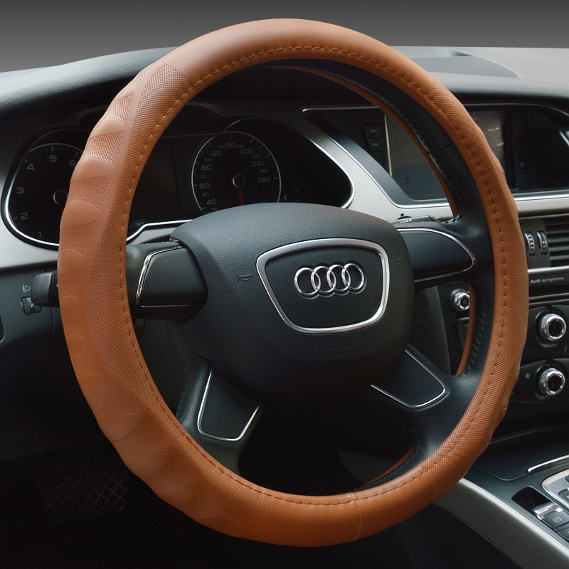 皮质汽车方向盘套四季通用把套25