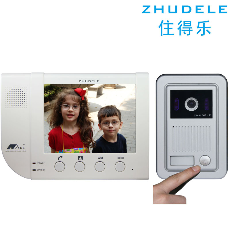 Live Music Visual Doorbell 8 3 Inch Color Visible Doorbell Intercom Metal Die Casting Housing Engine 638Q