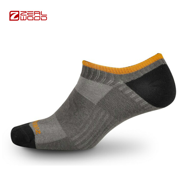 春夏新品 ZEALWOOD/赛乐 运动跑步双包装舒适短透气筒船袜 0884