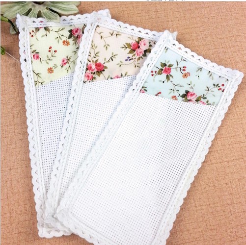 Korea Yeutilelette Sewing Parquet Handmade Household Goods Cross Embroidered bookmarked hemp cloth bookmarking-Taobao