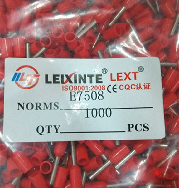 Needle type pre-insulated terminal needle type wire nose needle type small black clamping needle type terminal E4009 (1000 fit) bag